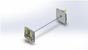 solidworks机械设备开闭组件三维模型