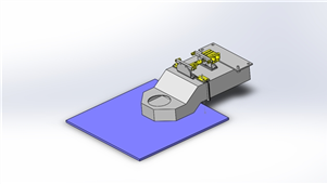 solidworks机械设备定位夹具三维模型