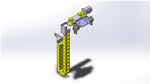 solidworks机械设备工件反转三维模型