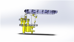 solidworks机械设备止回组件的挡块三维模型