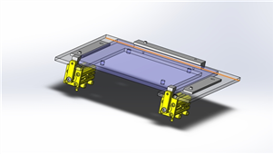 solidworks机械设备旋转夹紧三维模型