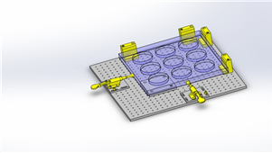 solidworks机械设计灵活型工件定位三维模型