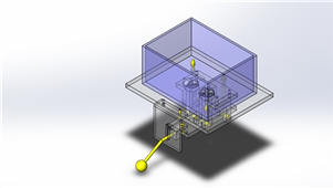 solidworks机械设备拉夹紧机构三维模型