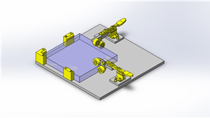 solidworks机械设备L型滚轮头三维模型