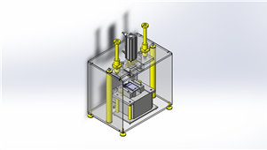 Solidworks机械设备浇口剪钳机构三维模型