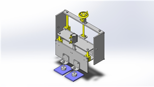 solidworks机械设备高度调节三维模型