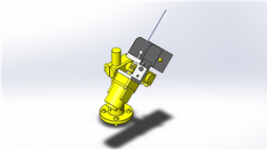 solidworks机械设备焊条前端三维模型