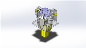 solidworks机械设备3爪夹头三维模型