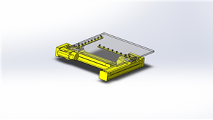 solidworks机械设备薄型滑台三维模型