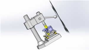 Solidwork机械设备传动装置安装夹具三维模型