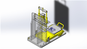 Solidworks机械设备简易压入装置三维模型