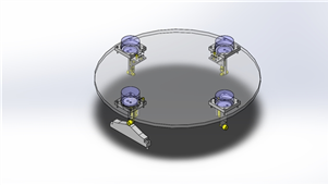 solidworks机械设备工件抬起三维模型