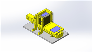 solidworks机械设备滑动排出三维模型