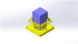 solidworks机械设备旋转滑台三维模型