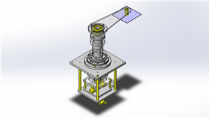 solidworks机械设计旋转升降3D模型