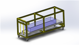 solidworks机械设备工件台提升三维模型