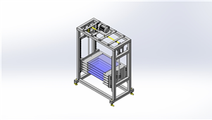 solidworks机械设备储备升降三维模型