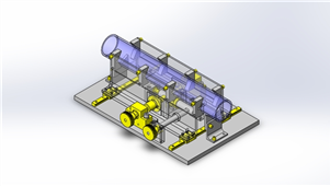 solidworks机械设备薄壁管保持三维模型