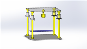 solidworks机械设备悬吊升降机三维模型