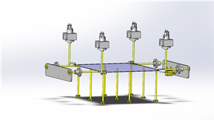 solidworks机械设备夹紧动作三维模型