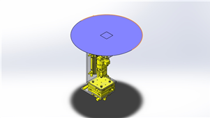 solidworks机械设备芯片顶出三维模型