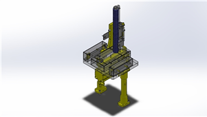 solidworks机械设备扣环排出机三维模型