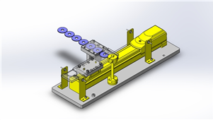 solidworks机械设备垫圈排出三维模型