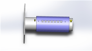 Solidworks机械设备工件插入轴机构三维模型