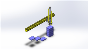 solidworks机械设备高度拾放三维模型