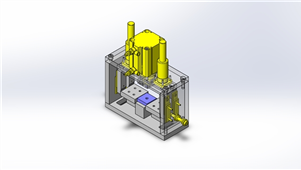 solidworks机械设备夹紧联动三维模型