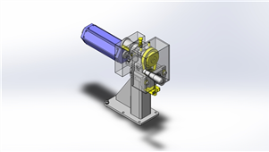 Solidworks机械设备工件翻转夹具模型