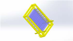 Solidworks机械设备工件分段三维模型