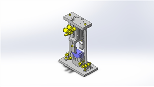 solidworks机械设备夹紧解除三维模型