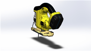 电动钢丝锯3D模型图纸 Solidworks设计