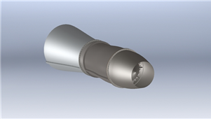 solidworks机械设计轴式压气机三维模型