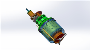 solidworks机械设备涡轴发动机三维模型