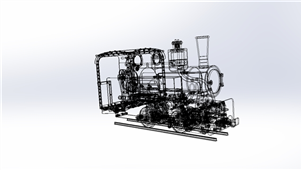 火车三维建模图纸solidworks设计