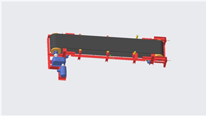 传送带流水线Solidworks UG Creo3D模型建模