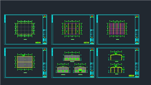 AutoCAD钢结构厂房设计图形