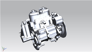 UGNX机械设备发动机三维模型