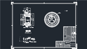 AutoCAD机械齿轮零件图纸