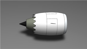 solidworks涡扇发动机三维建模机械设计