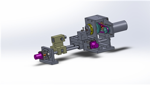 solidworks机械设备微型车床3D模型