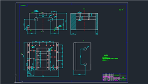 AutoCAD机械夹具体图纸