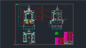 AutoCAD机械夹具装备图纸