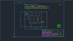 AutoCAD机械夹具设计压板图纸