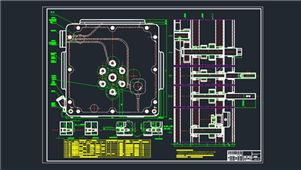 AutoCAD机械多轴箱装配图纸