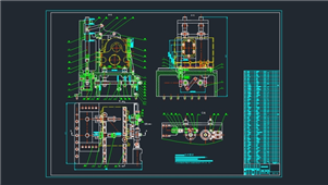 AutoCAD机械夹具装配图纸