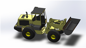 solidworks机械设备装载机三维模型