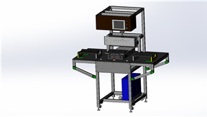 solidworks机械设备条码设备三维模型